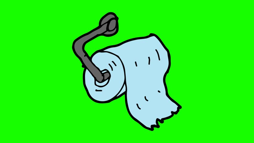 852x480 Kids Drawing Green Screen With Theme Of Toilet Paper