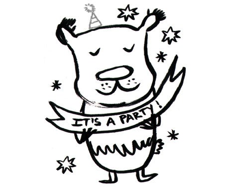 460x380 Draw Me A Lion Colour Me, Party Invites