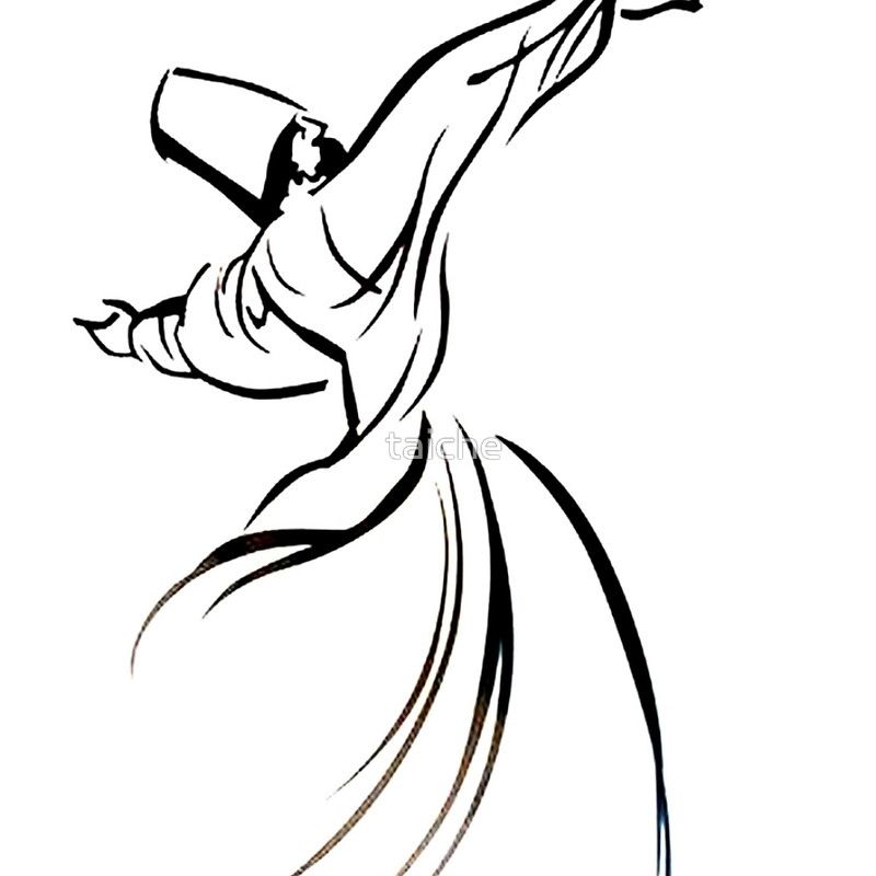 800x800 Sufi Pencil Drawing