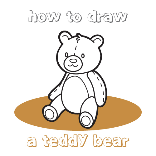 500x500 How To Draw How To Draw A Teddy Bear For Kids
