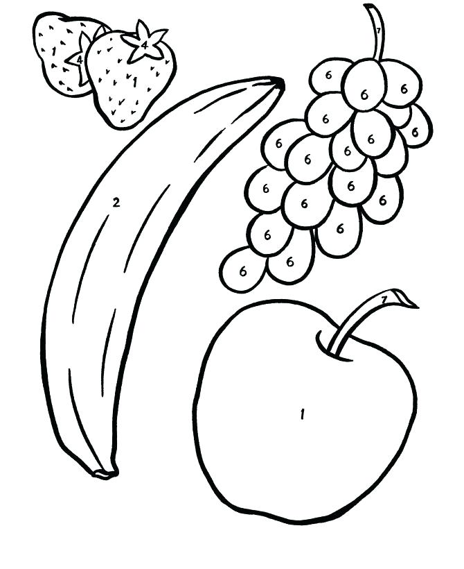 670x820 Fruits Drawing And Vegetables Worksheets Pdf Coloring