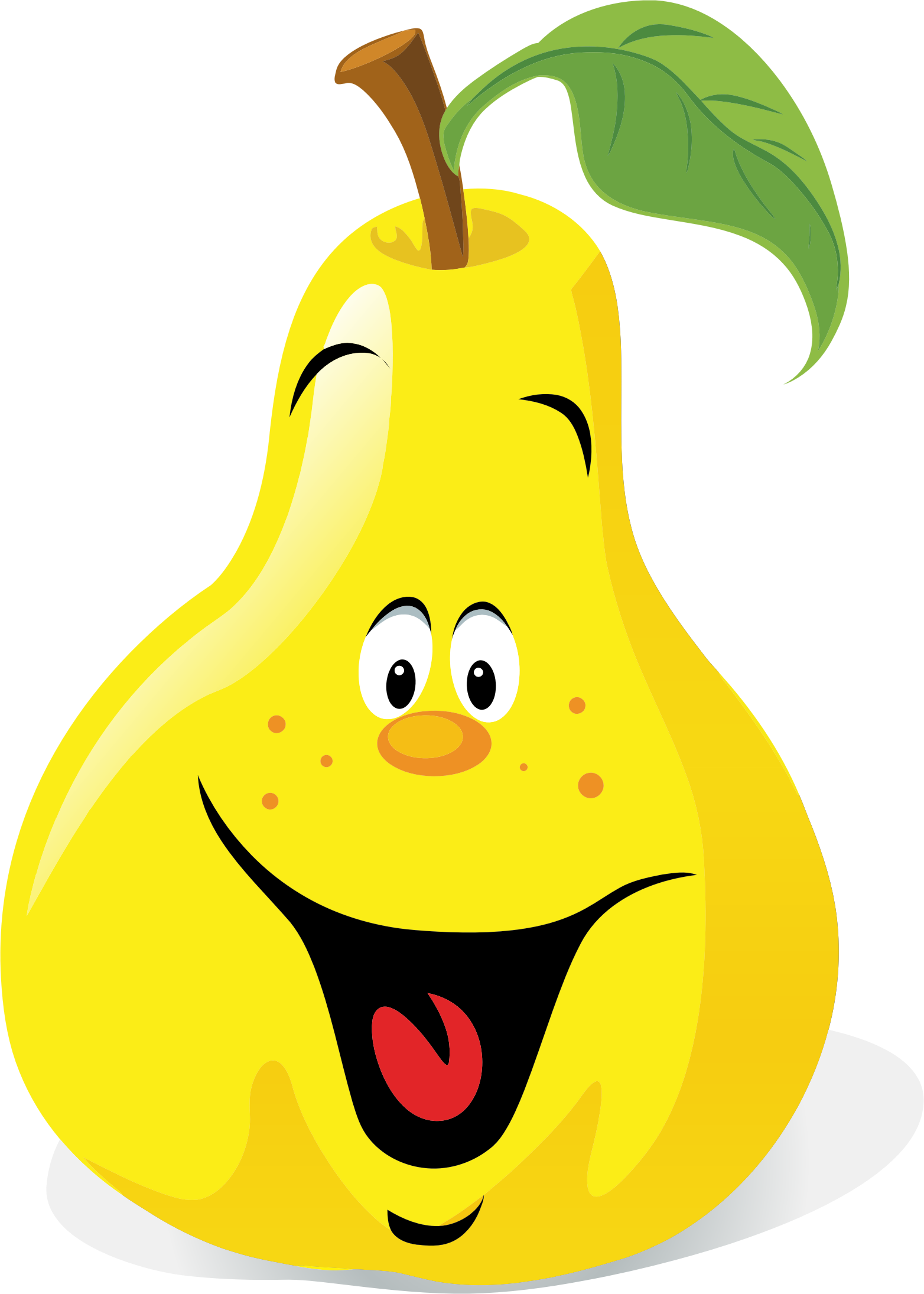 1564x2190 Anthropomorphic Happy Pear