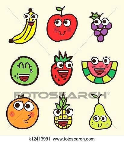 411x470 Fruits Drawings