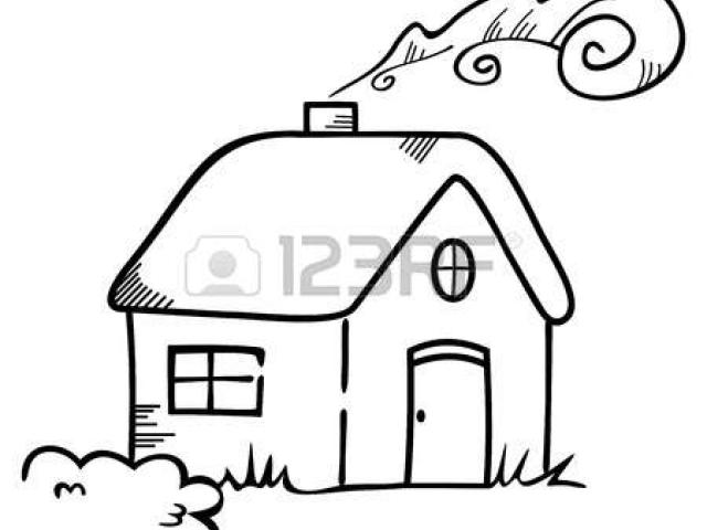 640x480 Hut Clipart Sketch