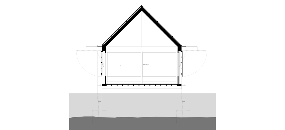 936x426 niall mclaughlin's fishing hut folds open to allow views through