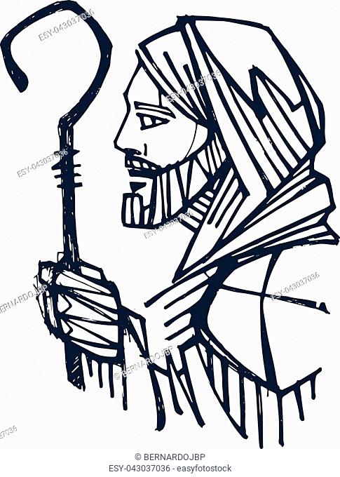 485x680 Drawing Jesus Christ Shepherd Stock Photos And Images Age Fotostock