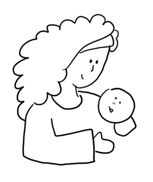 505x600 Growing Your Visual Vocabulary How To Draw A Mother Holding