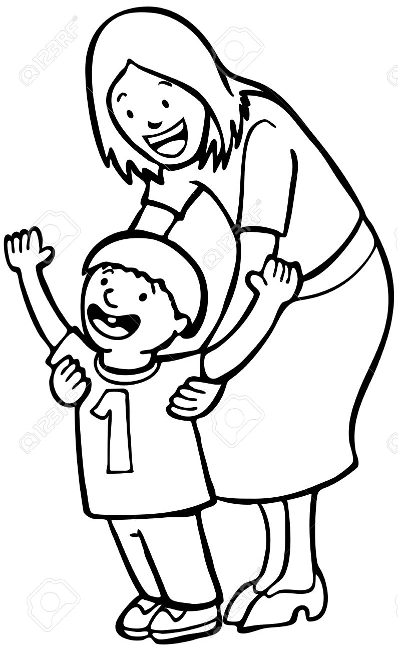 795x1300 Huge Collection Of 'child Line Drawing' Download More Than