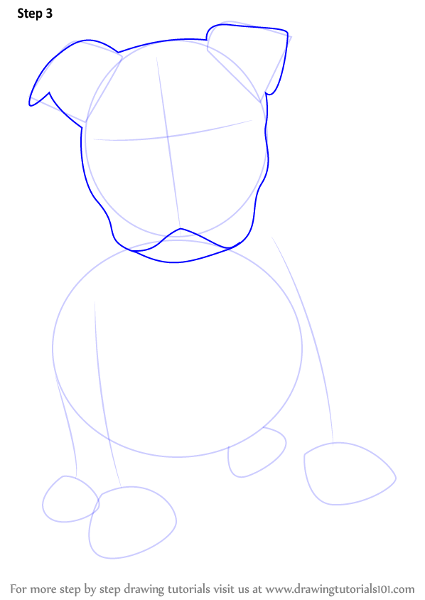 598x844 Learn How To Draw A Pitbull Puppy