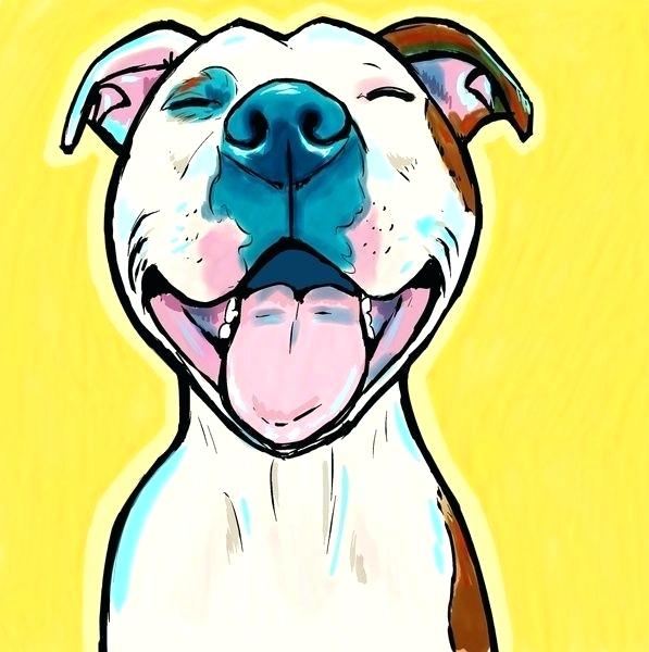 597x600 How To Draw A Pitbull