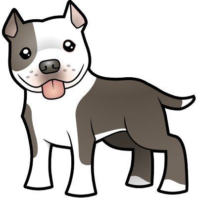 400x400 Ladygucci On Etsy For The Home Cartoon Dog, Pitbull Drawing