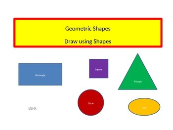 350x263 geometric shapes, draw using shapes with student worksheet tpt