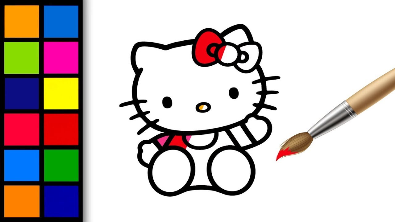 1280x720 How To Draw Hello Kitty