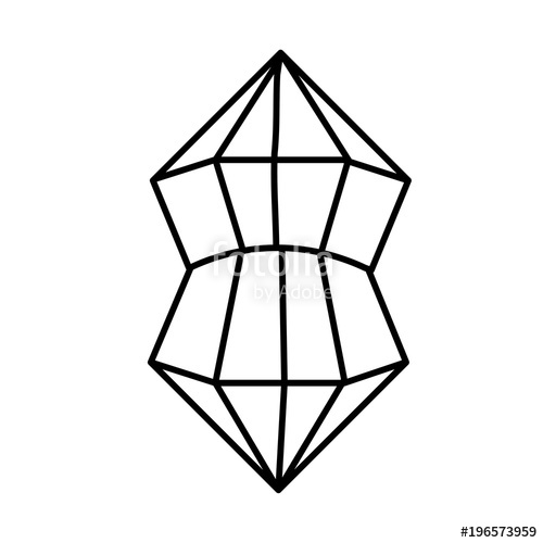 500x500 Line Pentagons Geometric Shapes Graphic Style Stock Image