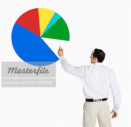 450x437 Hispanic Businessman Drawing Pie Chart On Board