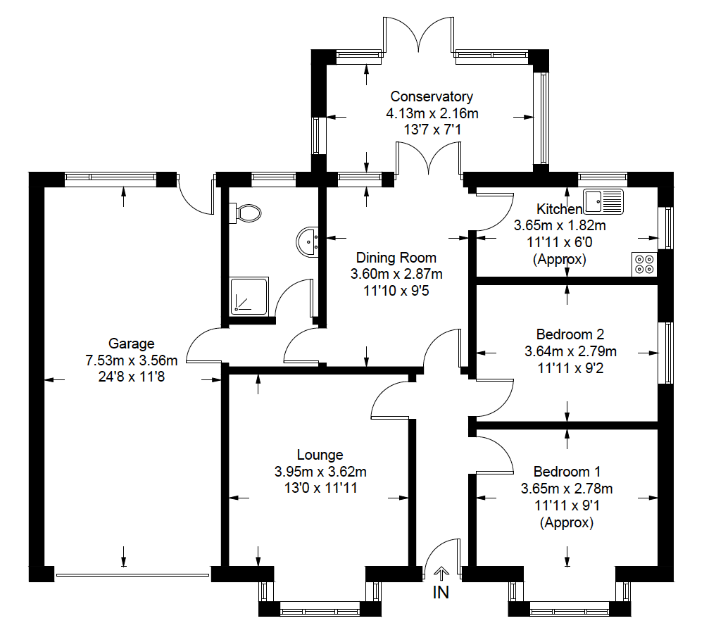 1017x902 Floor Plan Drawing Service