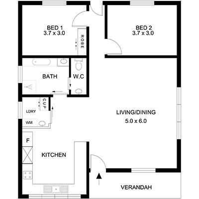 400x400 Pixbie Real Estate Floor Plans