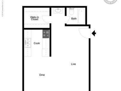 406x308 Studio, Bedroom Apartments In San Diego