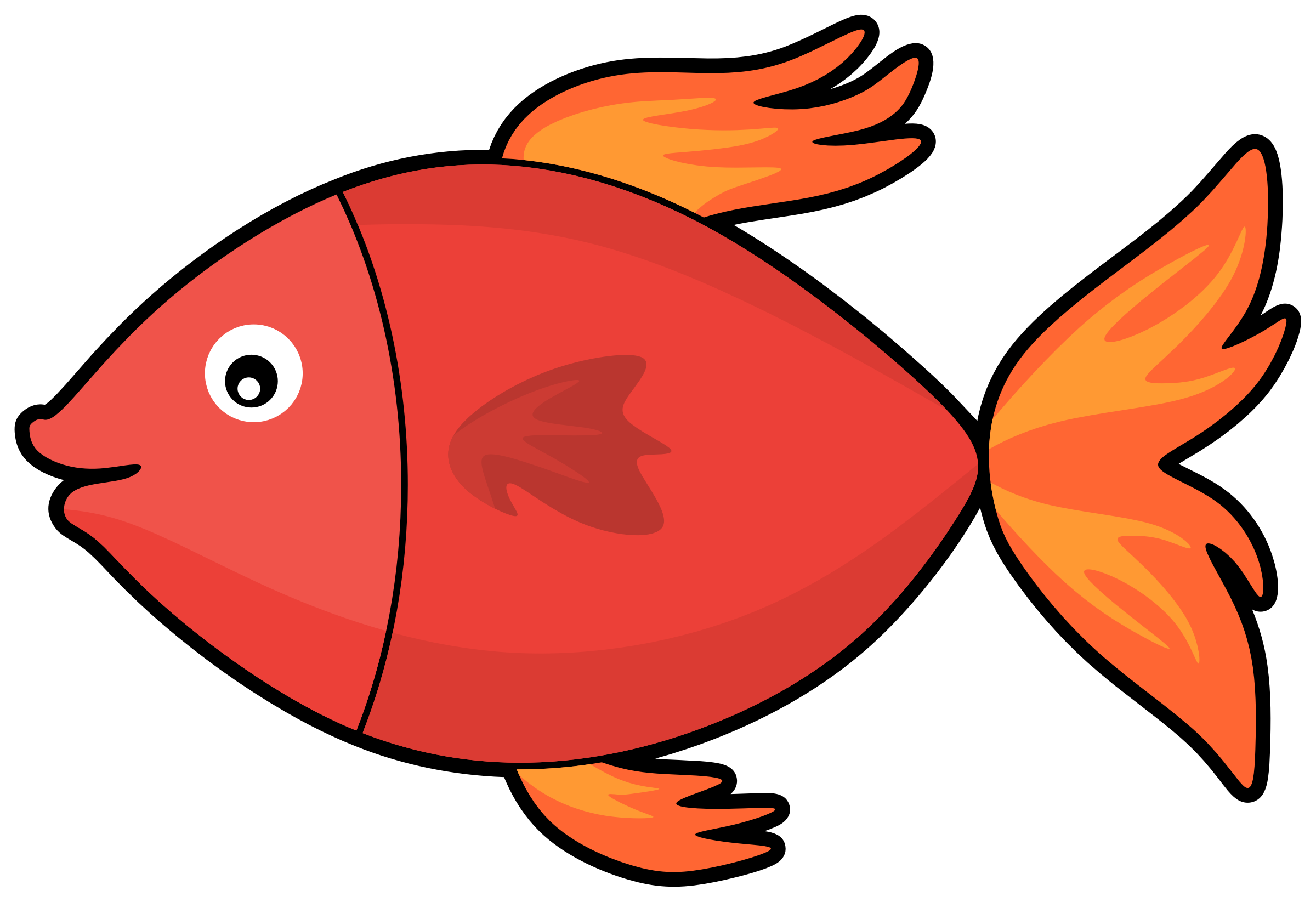 2400x1645 New Pic Of Cartoon Fish Drawing Clip Art Transprent Png