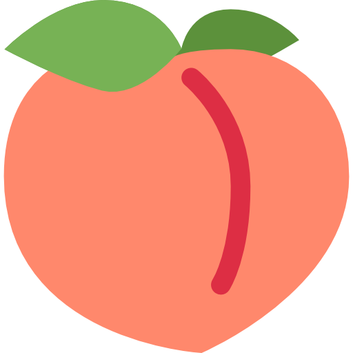 512x512 Peach Drawing Png