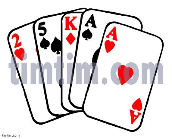 571x462 Free Drawing Of A Poker Hand From The Category Cards Games