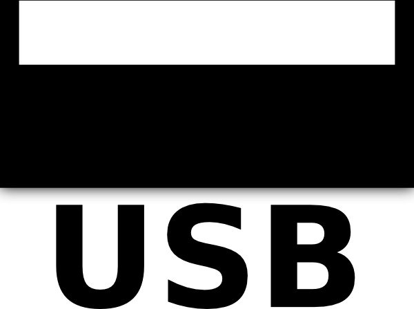 600x447 Black Usb Port Clip Art Free Vector In Open Office Drawing