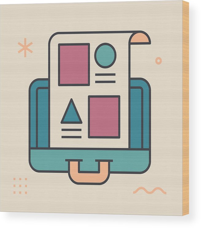 655x740 Portfolio Unique And Creative Illustration Flat Design Thin Line