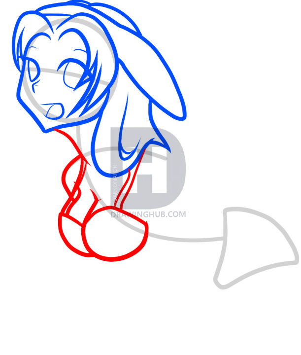 611x720 How To Draw Female Anime, Female Anime, Step