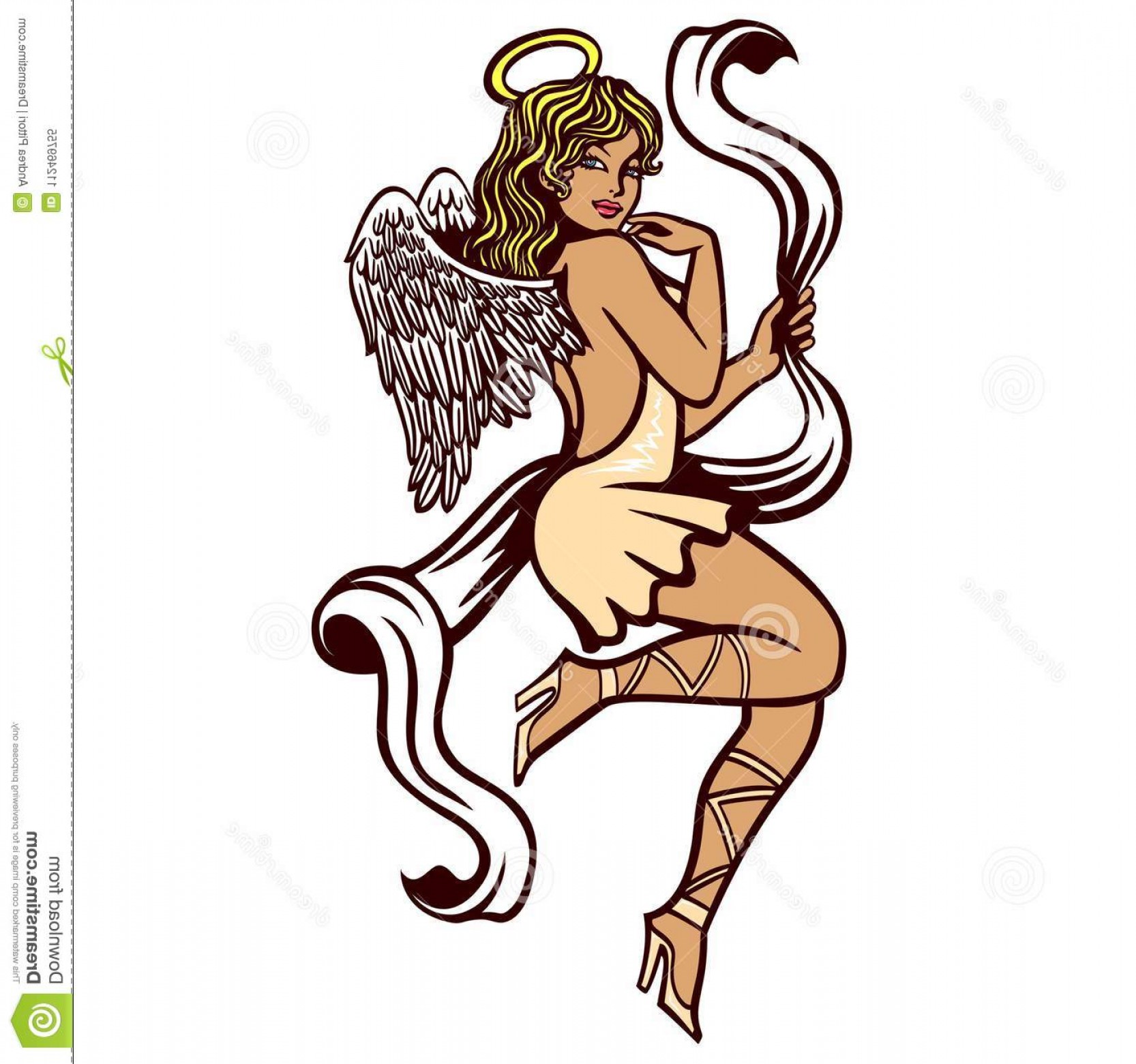 1666x1560 Vector Pin Up Drawing Sohadacouri