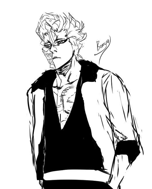 530x660 Grimmjow Drawing Practice Bleach Amino