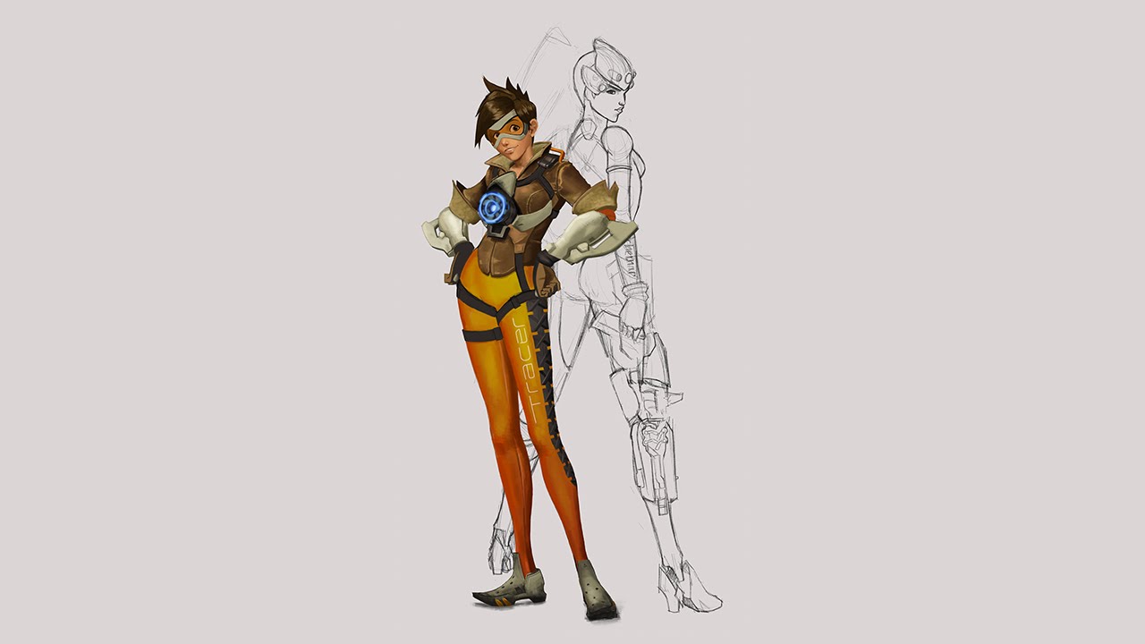 1280x720 Tracer Widowmaker From Overwatch