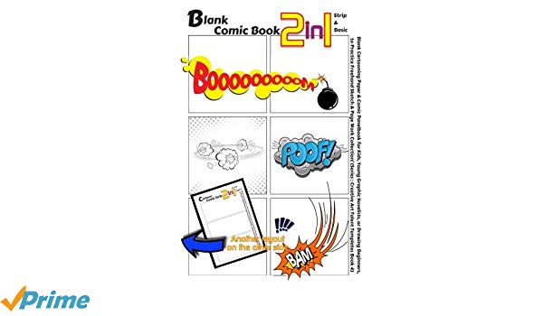 600x350 Blank Comic Book In Strip Basic Blank Cartooning Paper