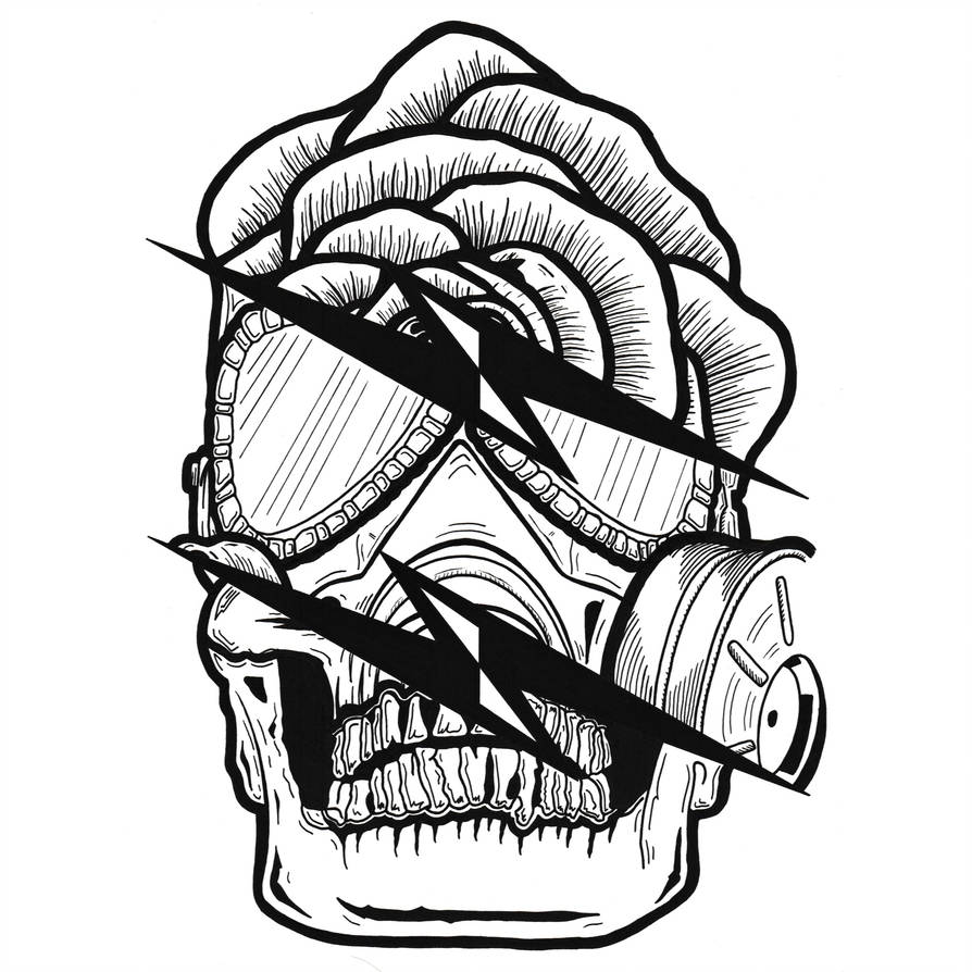 894x894 Rosemaskskull