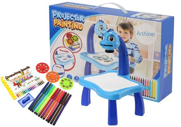 592x417 Painting Toy Projector Learning Drawing Desk Pens Patterns
