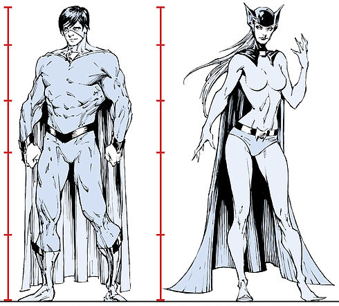 490x442 how to draw people in proportion