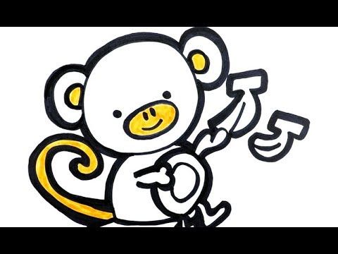 480x360 Glitter Monkey Coloring For Kids Drawing Quiz For Kids Learn