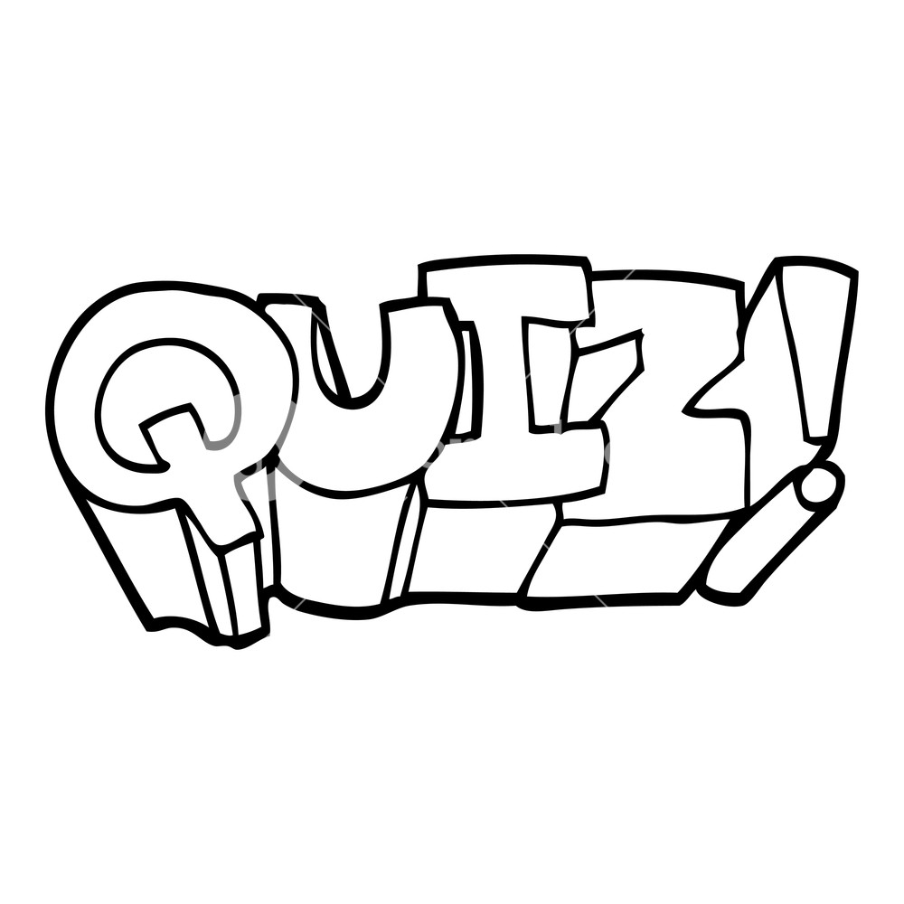 1000x1000 Black And White Cartoon Quiz Symbol Royalty Free Stock Image