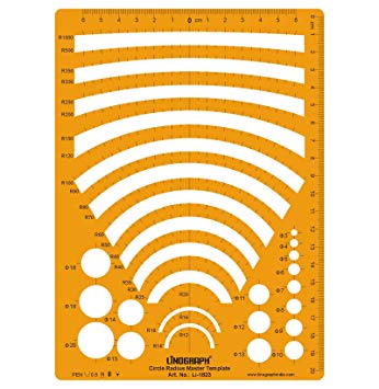 346x355 circle radius master template design stencil symbols technical
