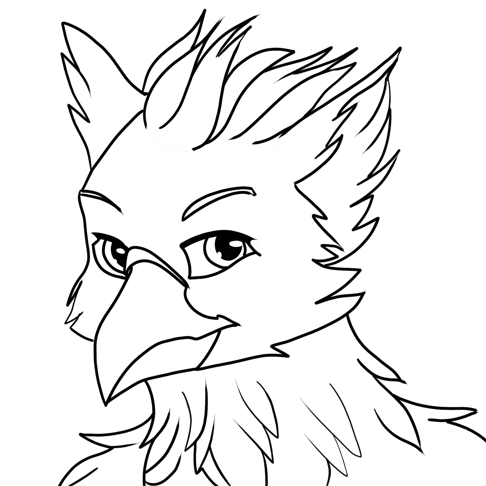 2000x2000 More Lineart Practice Birds Are Interesting In How Much They Can