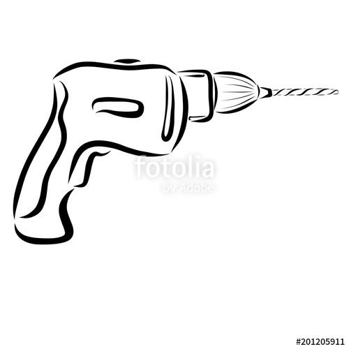 500x500 Drill Without Wire, Tool For Repair Stock Photo And Royalty Free