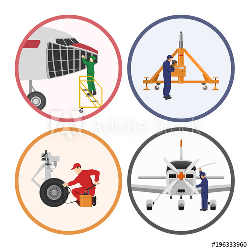 500x500 repair and maintenance of aircraft engineers repairing airplane
