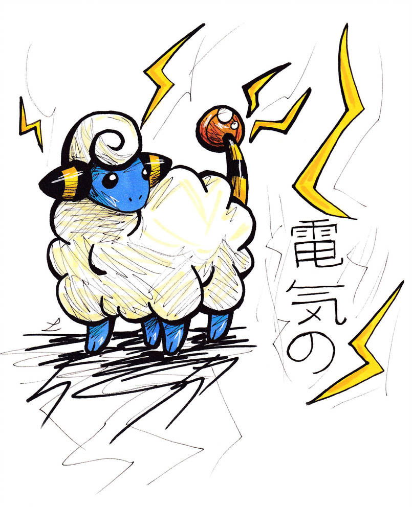 805x992 Mareep Drawing