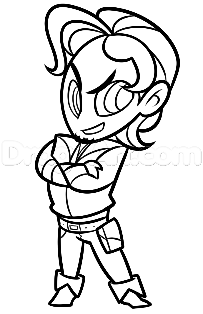 690x1064 step drawing flynn rider chibi style