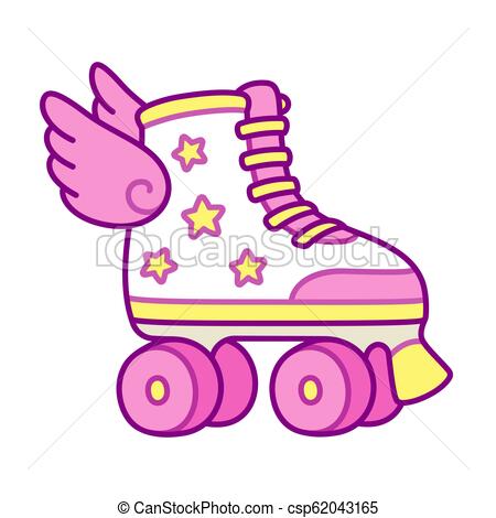 450x470 cute roller skates with wings cute pink girly roller skates