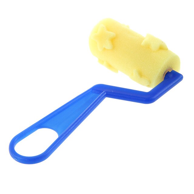 640x640 foam patterned paint rollers for kids random shape in drawing
