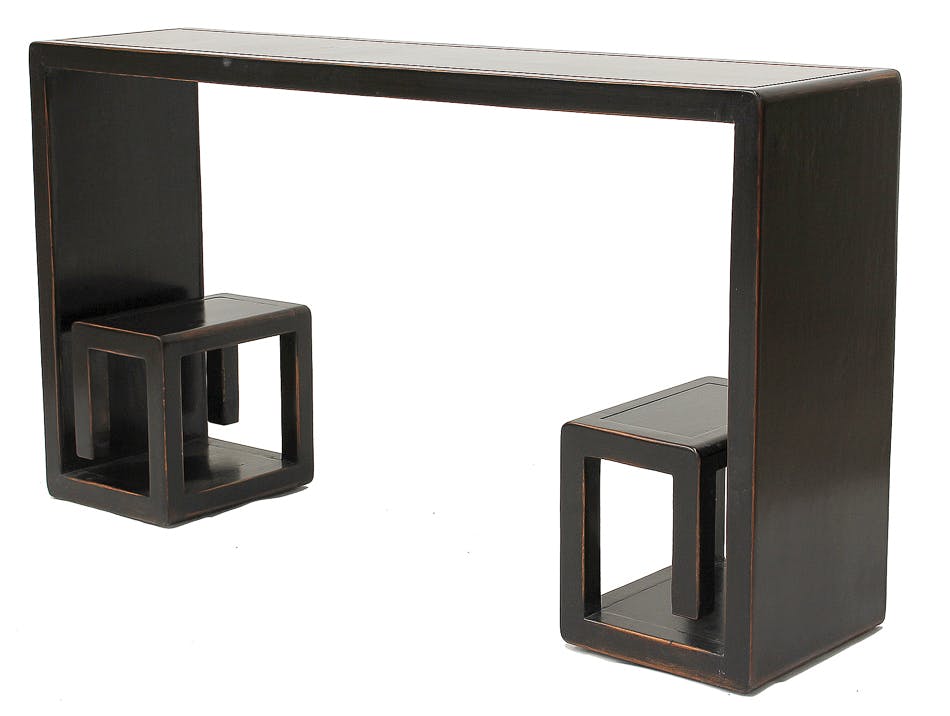 950x716 Sarreid Living Room Lucky Drawing Console Table