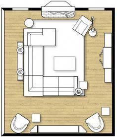 236x276 small family room layout with a sectional