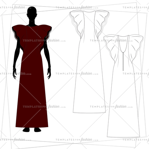 480x480 Women's Fashion Flat Templates