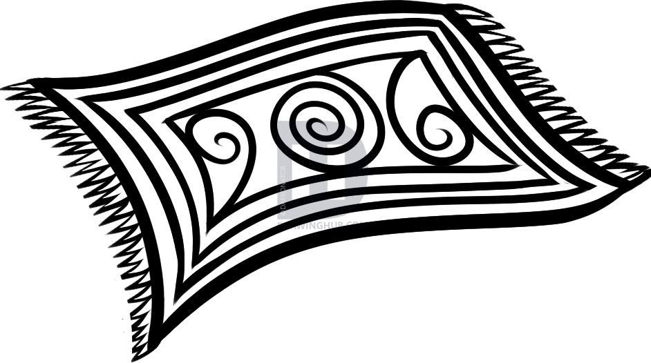 942x526 How To Draw A Rug, Step