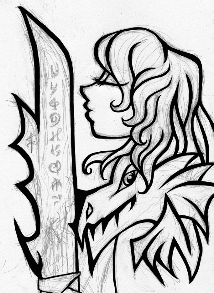 683x937 Drawing Salve Danger For Free Download